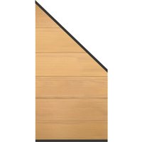 System WPC Platinum XL Zaun-Anschluss-Set, Lärche System WPC Platinum XL Zaun-Anschluss-Set, Lärche
