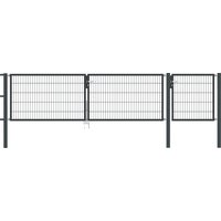Gartentor Flex 6, 3-flg., Breite 4500 mm (1000/1750/1750mm) 800 mm Verzinkt zum Einbetonieren Gartentor Flex 6, 3-flg., Breite 4500 mm (1000/1750/1750mm) 800 mm Verzinkt zum Einbetonieren
