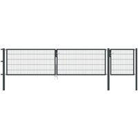 Gartentor Flex 6, 3-flg., Breite 5000 mm (1000/2000/2000mm) 800 mm Verzinkt zum Einbetonieren Gartentor Flex 6, 3-flg., Breite 5000 mm (1000/2000/2000mm) 800 mm Verzinkt zum Einbetonieren