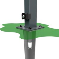Pfostenadapter mit Erdspieß bis 1200 mm Pfostenadapter mit Erdspieß bis 1200 mm