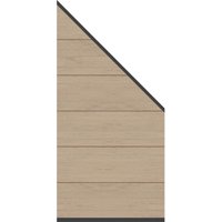 System WPC XL Zaun-Anschluss-Set, 89x183x93cm Sand System WPC XL Zaun-Anschluss-Set, 89x183x93cm Sand