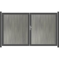 SYSTEM NEO PLATINUM Doppeltor-Set in Taupe Grau Breite 3000mm Höhe 1800mm – s… Links Klinke Montageprofil zum Einbetonieren Manuell betrieben Anthrazit SYSTEM NEO PLATINUM Doppeltor-Set in Taupe Grau Breite 3000mm Höhe 1800mm – s… Links Klinke Montageprofil zum Einbetonieren Manuell betrieben Anthrazit