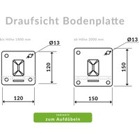 Doppelstabmattenzaun Komplettset 8/6/8 in Verzinkt inkl. Sichtschutzstreifen 10,0 m mit Abdeckleiste Aufdübeln – Winkelbodenplatte 3 Eckpfosten 1,0 m Doppelstabmattenzaun Komplettset 8/6/8 in Verzinkt inkl. Sichtschutzstreifen 10,0 m mit Abdeckleiste Aufdübeln – Winkelbodenplatte 3 Eckpfosten 1,0 m