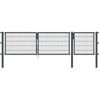 Gartentor Flex 8, 3-flg., Breite 4000 mm (1500 x 1500mm / 1000mm) 800 mm RAL 7016 Anthrazitgrau zum Einbetonieren Gartentor Flex 8, 3-flg., Breite 4000 mm (1500 x 1500mm / 1000mm) 800 mm RAL 7016 Anthrazitgrau zum Einbetonieren