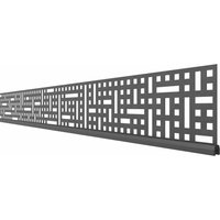 System Dekorprofil QUATTRO, 178cm Breite, Anthrazit 15cm System Dekorprofil QUATTRO, 178cm Breite, Anthrazit 15cm