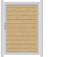 SYSTEM ALU PLUS Tor-Set in Lärche Breite 1250mm Höhe 1800mm Klinke DIN links ohne zum Einbetonieren Silber SYSTEM ALU PLUS Tor-Set in Lärche Breite 1250mm Höhe 1800mm Klinke DIN links ohne zum Einbetonieren Silber