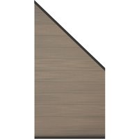 System WPC Platinum Zaun-Anschluss-Set, Taupe-Taupe-Grau System WPC Platinum Zaun-Anschluss-Set, Taupe-Taupe-Grau