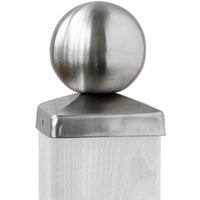 Kugel-Pfostenkappe Edelstahl 9 cm Kugel-Pfostenkappe Edelstahl 9 cm
