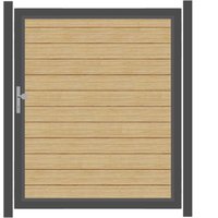 SYSTEM ALU PLUS Tor-Set in Lärche Breite 1500mm Höhe 1800mm DIN links Klinke ohne zum Einbetonieren Silber SYSTEM ALU PLUS Tor-Set in Lärche Breite 1500mm Höhe 1800mm DIN links Klinke ohne zum Einbetonieren Silber