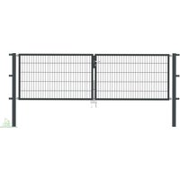 Gartentor Flex 6, 2-flg., Breite 3500 mm 800 mm Verzinkt zum Einbetonieren Gartentor Flex 6, 2-flg., Breite 3500 mm 800 mm Verzinkt zum Einbetonieren