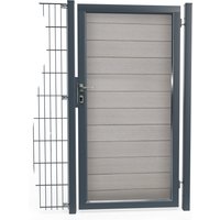 OptiGuard WPC, Füllung in Grau, Breite 1000mm 800 mm zum Einbetonieren Silber OptiGuard WPC, Füllung in Grau, Breite 1000mm 800 mm zum Einbetonieren Silber
