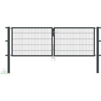 Gartentor Flex 6, 2-flg., Breite 3000 mm 800 mm Verzinkt zum Einbetonieren Gartentor Flex 6, 2-flg., Breite 3000 mm 800 mm Verzinkt zum Einbetonieren