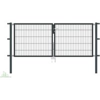 Gartentor Flex 6, 2-flg., Breite 2500 mm 800 mm Verzinkt zum Einbetonieren Gartentor Flex 6, 2-flg., Breite 2500 mm 800 mm Verzinkt zum Einbetonieren
