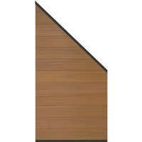 System WPC Platinum Zaun-Anschluss-Set, Teak-Teak-Braun System WPC Platinum Zaun-Anschluss-Set, Teak-Teak-Braun