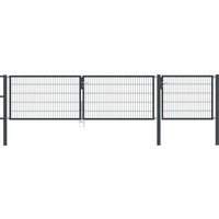 Gartentor Flex 6, 3-flg., Breite 4750 mm (1250/1750/1750mm) 800 mm Verzinkt zum Einbetonieren Gartentor Flex 6, 3-flg., Breite 4750 mm (1250/1750/1750mm) 800 mm Verzinkt zum Einbetonieren