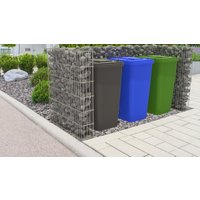U-Form Gabionen Mülltonnenumhausung 120cm Verzinkt 1 ohne Befestigung U-Form Gabionen Mülltonnenumhausung 120cm Verzinkt 1 ohne Befestigung