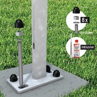 Verbundanker-Set für 2 Aufschraubpfosten (8 Gewindestangen, Montagemörtel) Verbundanker-Set für 2 Aufschraubpfosten (8 Gewindestangen, Montagemörtel)