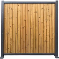 SYSTEM NEO Thermo-Holz Senkrecht-Zaunfeld-Set inkl. Pfosten 184 x 178 cm zum Aufdübeln SYSTEM NEO Thermo-Holz Senkrecht-Zaunfeld-Set inkl. Pfosten 184 x 178 cm zum Aufdübeln