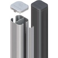 SYSTEM Steckpfosten Silber Zum Einbetonieren 900 mm SYSTEM Steckpfosten Silber Zum Einbetonieren 900 mm