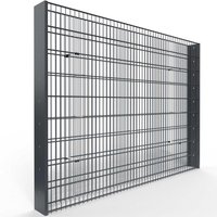 Gabione S20 mit 868 Doppelstabmatte Breite 2500mm 600 mm RAL 7016 Anthrazitgrau RAL 7016 Anthrazitgrau zum Einbetonieren Gabione S20 mit 868 Doppelstabmatte Breite 2500mm 600 mm RAL 7016 Anthrazitgrau RAL 7016 Anthrazitgrau zum Einbetonieren