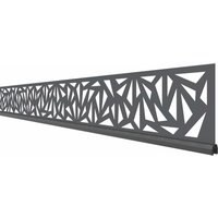 System Dekorprofil TRIGON, 178cm Breite, Anthrazit 15cm System Dekorprofil TRIGON, 178cm Breite, Anthrazit 15cm