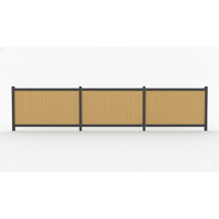 Komplettset SYSTEM NEO Platinum Vorgartenzaun Lärche 1,88 m (1 Zaunfeld) senkrecht ohne Eckpfosten Zum Einbetonieren Anthrazit Komplettset SYSTEM NEO Platinum Vorgartenzaun Lärche 1,88 m (1 Zaunfeld) senkrecht ohne Eckpfosten Zum Einbetonieren Anthrazit