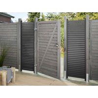 NEO DESIGN Tor-Set Breite 1000mm Höhe 1800mm Holzpfosten zum Aufdübeln Klinke NEO DESIGN Tor-Set Breite 1000mm Höhe 1800mm Holzpfosten zum Aufdübeln Klinke