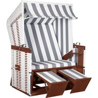 Strandkorb Profi Nordsee Sylt PVC white Des. 989 Strandkorb Profi Nordsee Sylt PVC white Des. 989