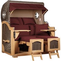 Strandkorb Rantum Grande Teak PE grey Dessin 550 Beige Rabatt: 0 % Strandkorb Rantum Grande Teak PE grey Dessin 550 Beige Rabatt: 0 %