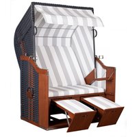 Strandkorb Profi Ostsee Poel PVC Anthrazit Des. 989 Strandkorb Profi Ostsee Poel PVC Anthrazit Des. 989