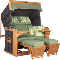 Strandkorb deVries PURE® Friesland Sylt XXL PE stone grey Des.242 Strandkorb deVries PURE® Friesland Sylt XXL PE stone grey Des.242