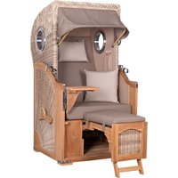 Strandkorb Rantum Single Bullauge Teak PE shell Dessin 534 Beige Rabatt: 0 % Strandkorb Rantum Single Bullauge Teak PE shell Dessin 534 Beige Rabatt: 0 %