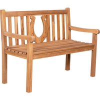 Gartenbank Hufeisen Teak 120 cm Gartenbank Hufeisen Teak 120 cm