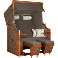 Strandkorb Tinnum Pinie PE griseum Dessin 574 Strandkorb Tinnum Pinie PE griseum Dessin 574