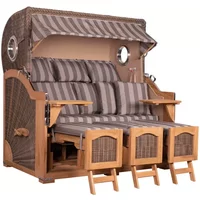 Strandkorb Rantum Grande XXL Teak Bullauge PE grey Dessin 537 Grau Rabatt: 0 % Strandkorb Rantum Grande XXL Teak Bullauge PE grey Dessin 537 Grau Rabatt: 0 %