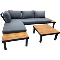 Gartenmöbel Lounge Set Noja Eukalyptus inkl. Tisch Gartenmöbel Lounge Set Noja Eukalyptus inkl. Tisch