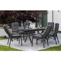 Gartenmöbelset Relaxsessel Sevilla mit Tisch Granada 160/210x90cm Gartenmöbelset Relaxsessel Sevilla mit Tisch Granada 160/210x90cm