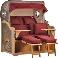 Strandkorb Westerland Teak Bullauge PE grey Dessin 550 Rot Rabatt: 0 % Strandkorb Westerland Teak Bullauge PE grey Dessin 550 Rot Rabatt: 0 %