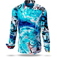 Herren Langarm Hemd DAS WUNDER BIST DU – GERMENS artfashion – 100 % Baumwolle - Größe M