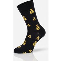 DU BIST MEIN SCHATZ - Schwarz gelbe Socken - Unisex
