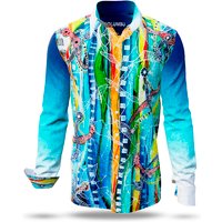 Herren Langarm Hemd COLUMBU – GERMENS artfashion – 100 % Baumwolle - Größe 3XL