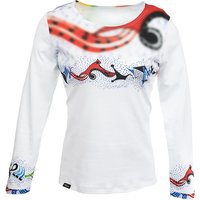 PINITIKI - Weiß farbiges Damen Langarm TShirt - GERMENS