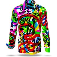 Herren Langarm Hemd ROLLER COASTER – GERMENS artfashion – 100 % Baumwolle - Größe L
