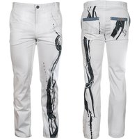 SNAKE - Weiß schwarze Herrenhose - GERMENS