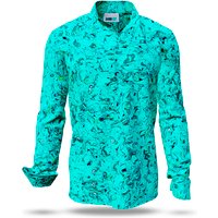 Button down Hemd GRAVUR MINT – GERMENS artfashion – 100 % Baumwolle - Größe XL