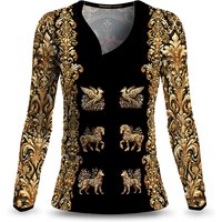 Langarmshirt Damen BAROCK - GERMENS artfashion - Größe XS