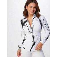 Damen Bluse WHITE SWAN - GERMENS artfashion - 100 % Baumwolle - Größe XS