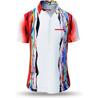 Sommerhemd Herren ROTER ZAUBER – GERMENS artfashion – 100 % Baumwolle - Größe XL