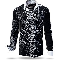 Herrenhemden Langarm DENADA BLACK – GERMENS artfashion – 100 % Baumwolle - Größe L