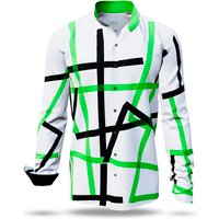 Herrenhemden Langarm TIOLI – GERMENS artfashion – 100 % Baumwolle - Größe XL